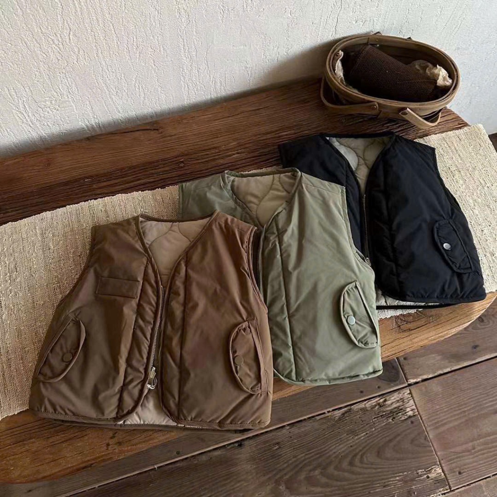เสื้อกั๊กซิปมอสสองด้านส่วนบุคคลสําหรับรัสเซีย BOYS Fish G1R7K0 - G1D7G0