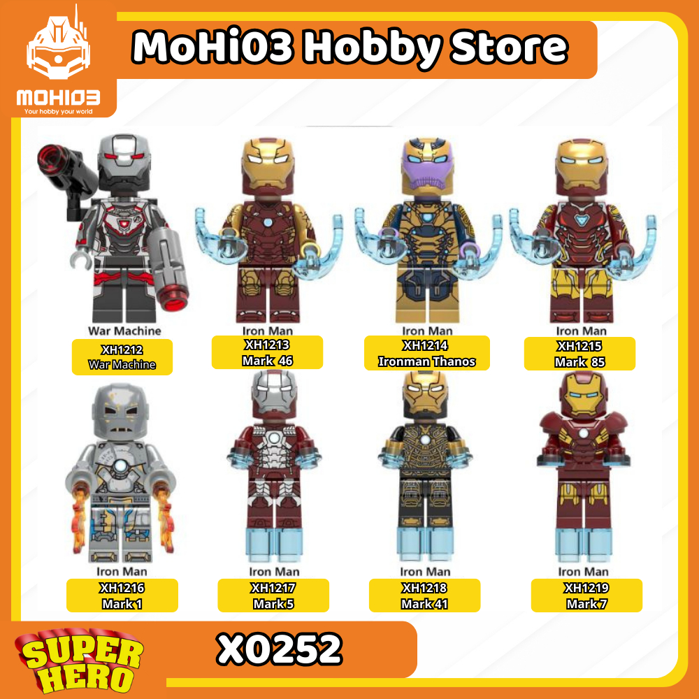 Ironman Minifigure Model - Iron Man Super Hero Marvel X0252 Assembly Model - Mohi03