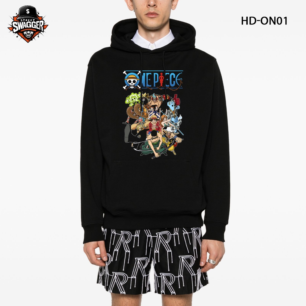 เสื้อฮู้ด Street Swagger Fox Fur, One Piece Luffy Gear 5, Zoro, Sanji, Ace 2 HD-ON01