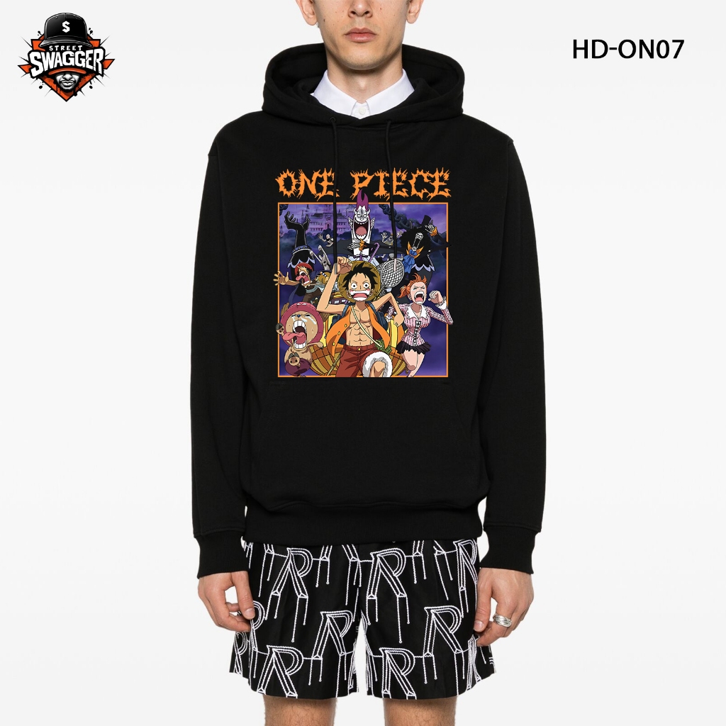 เสื้อฮู้ด Street Swagger Fox Fur, One Piece Luffy Gear 5, Zoro, Sanji, Ace 2 HD-ON07