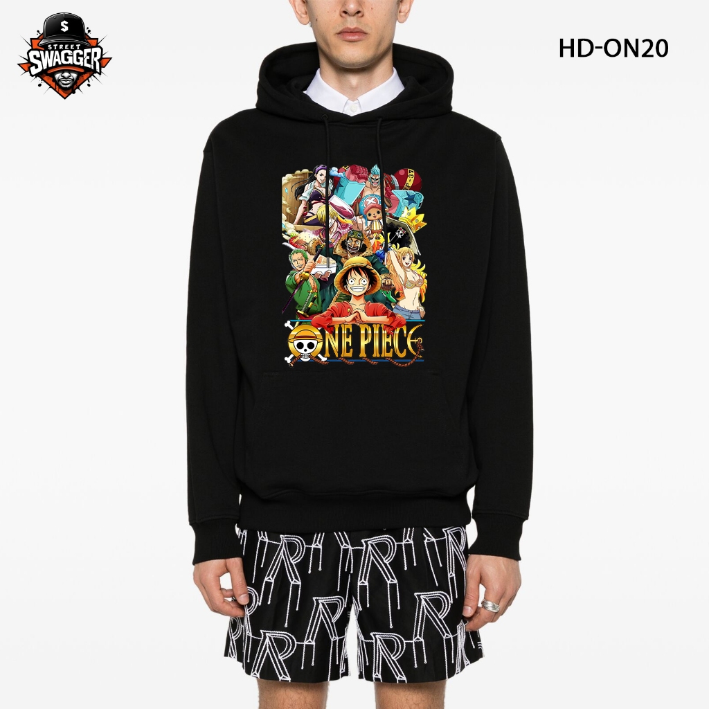 เสื้อฮู้ด Street Swagger Fox Fur, One Piece Luffy Gear 5, Zoro, Sanji, Ace 2 HD-ON20