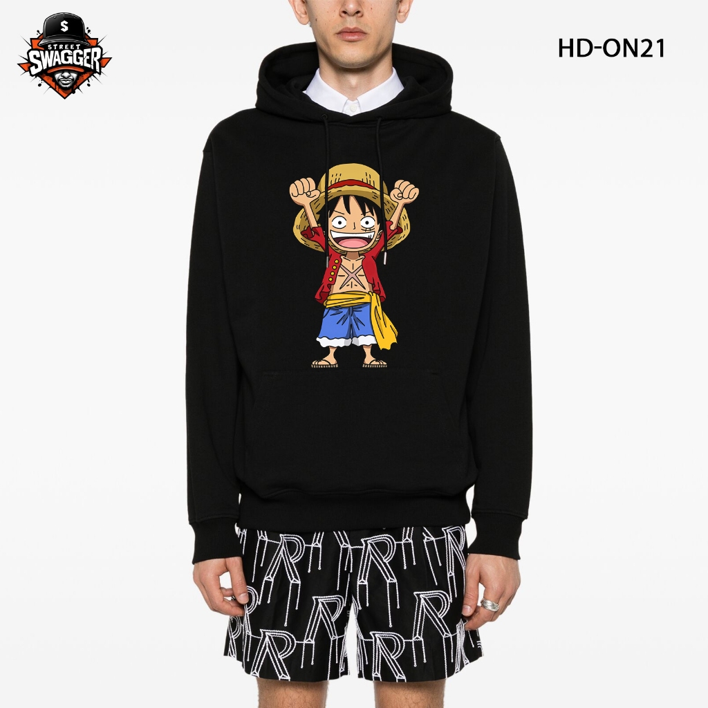 เสื้อฮู้ด Street Swagger Fox Fur, One Piece Luffy Gear 5, Zoro, Sanji, Ace 2 HD-ON21