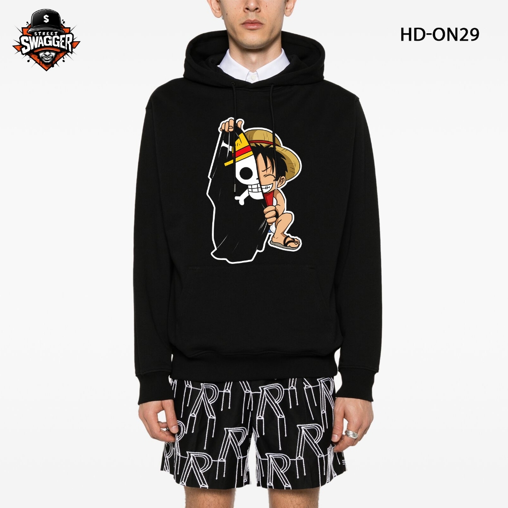 เสื้อฮู้ด Street Swagger Fox Fur, One Piece Luffy Gear 5, Zoro, Sanji, Ace 2 HD-ON29