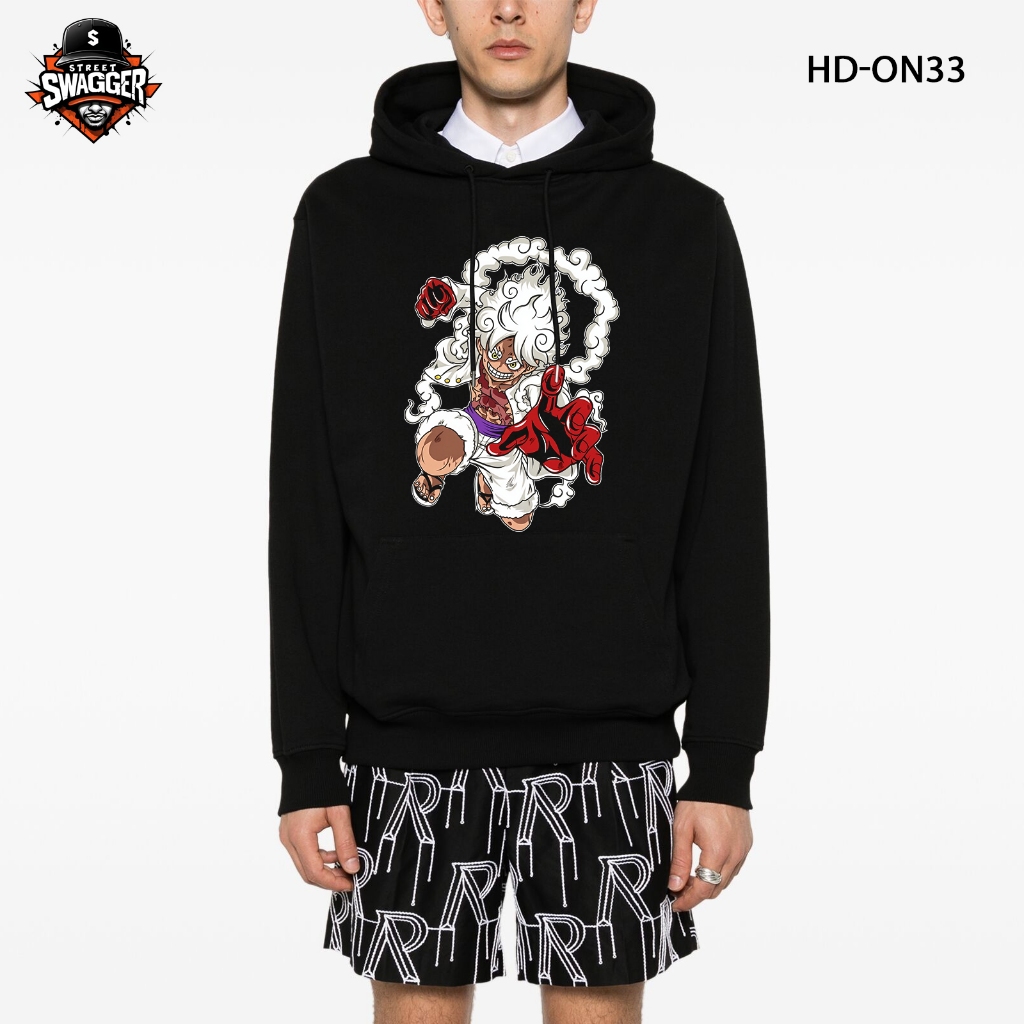 เสื้อฮู้ด Street Swagger Fox Fur, One Piece Luffy Gear 5, Zoro, Sanji, Ace 2 HD-ON33