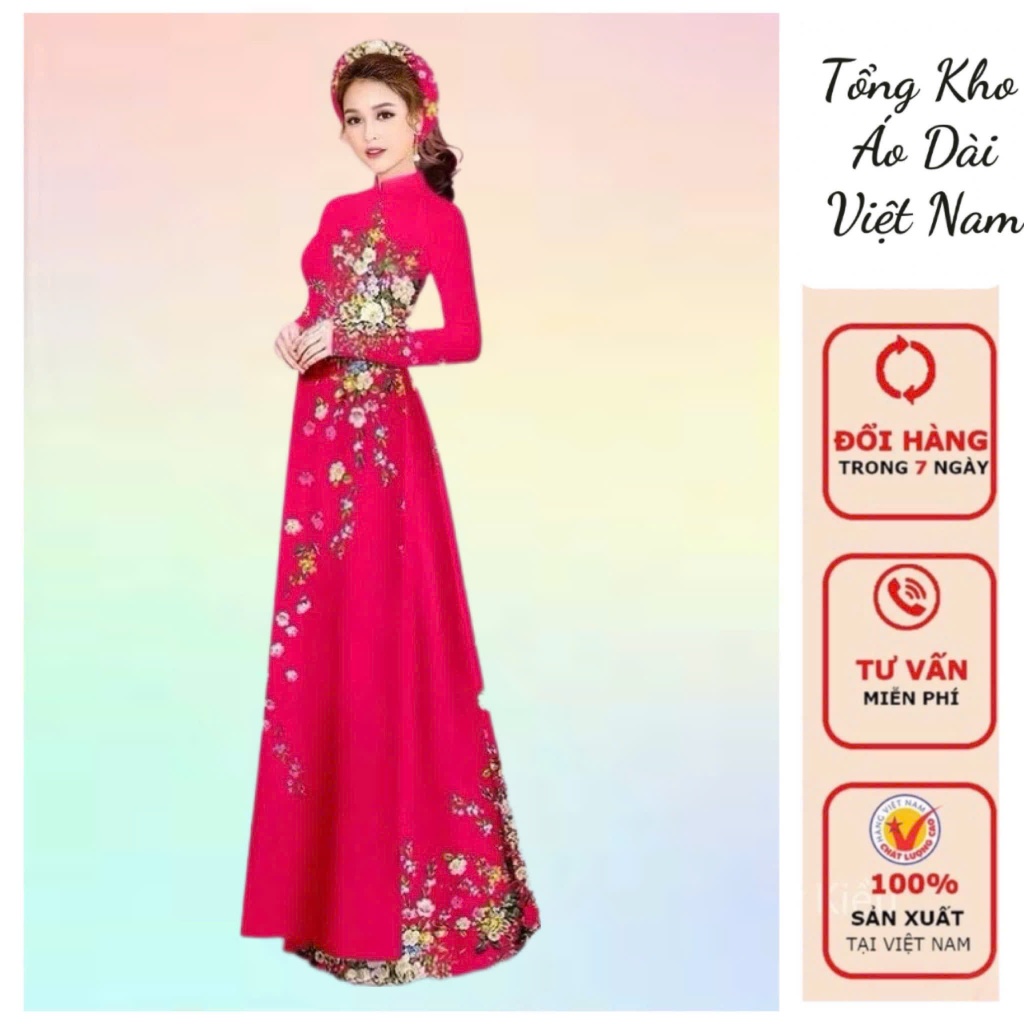 3d พิมพ์ Ao Dai 7 รุ่น ทุกสีและลวดลายสวยงาม - โกดังเวียดนาม Ao Dai