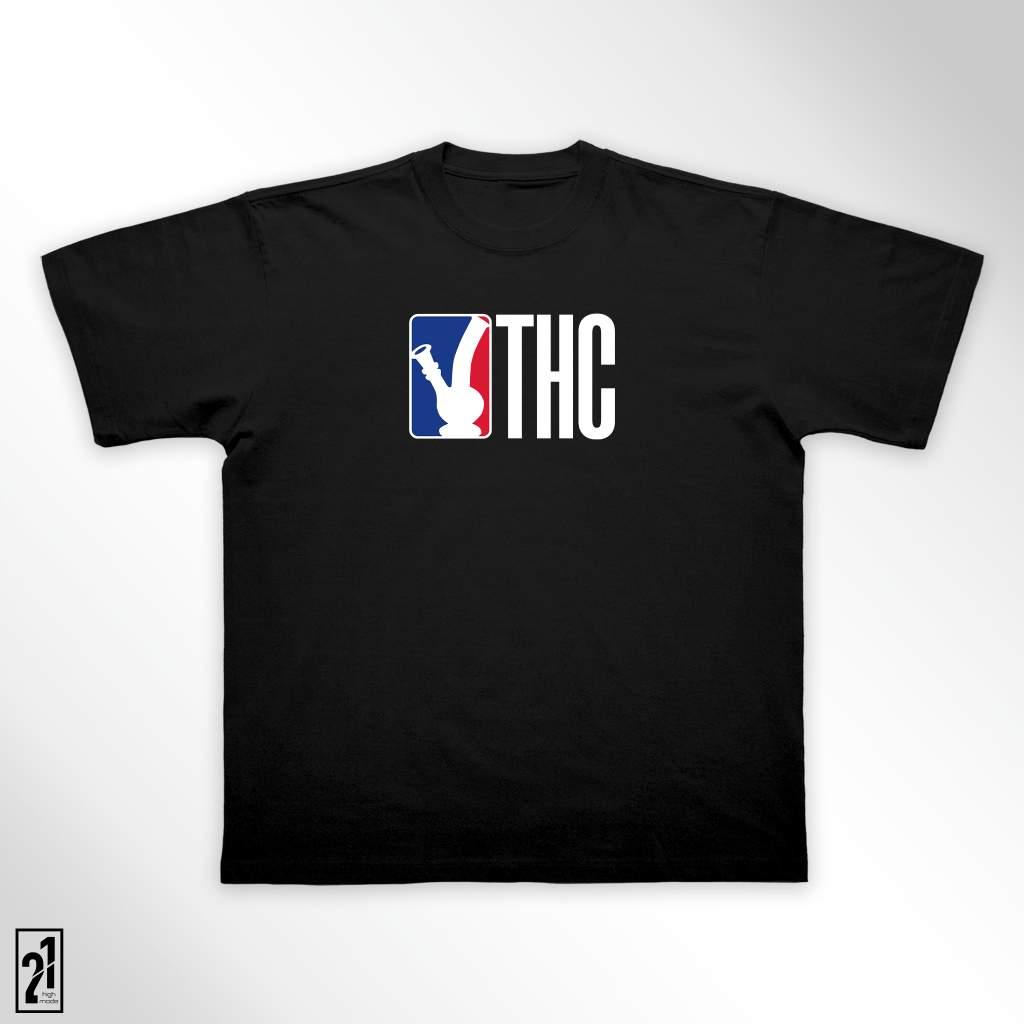 เสื้อยืด HIGHMODE "NBA THC" - Oversize Form ผ้าคอตตอน 100% unisex สําหรับผู้ชายและผู้หญิง