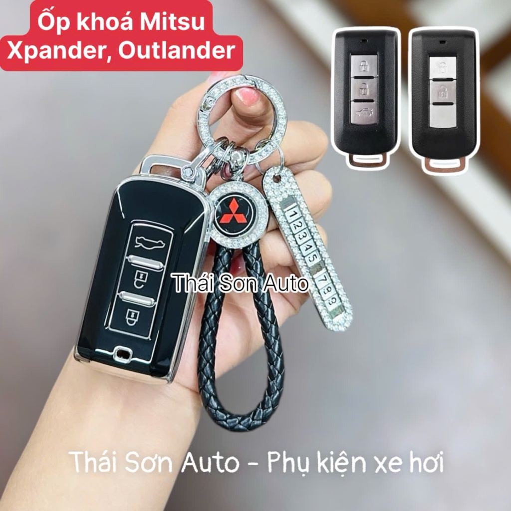 เคสกุญแจสําหรับ Mitsubishi Xpander, Outlander, Triton, Attrage, Xforce, Pajero Sport (ปุ่ม 2 และ 3 ป