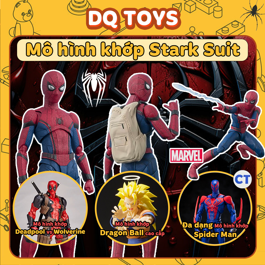 SPIDER MAN Stark ชุด Avenger PS4 2099 Miles Morales Gwen Stacy Verse สาว SHF DQ ของเล่น