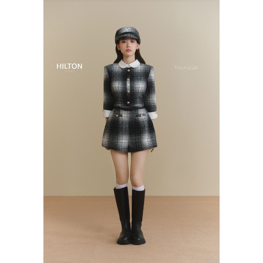 Joie DES ROSES - จั๊มสูทปกบัวพร้อมเข็มขัดโบว์ Hilton Jumpsuit