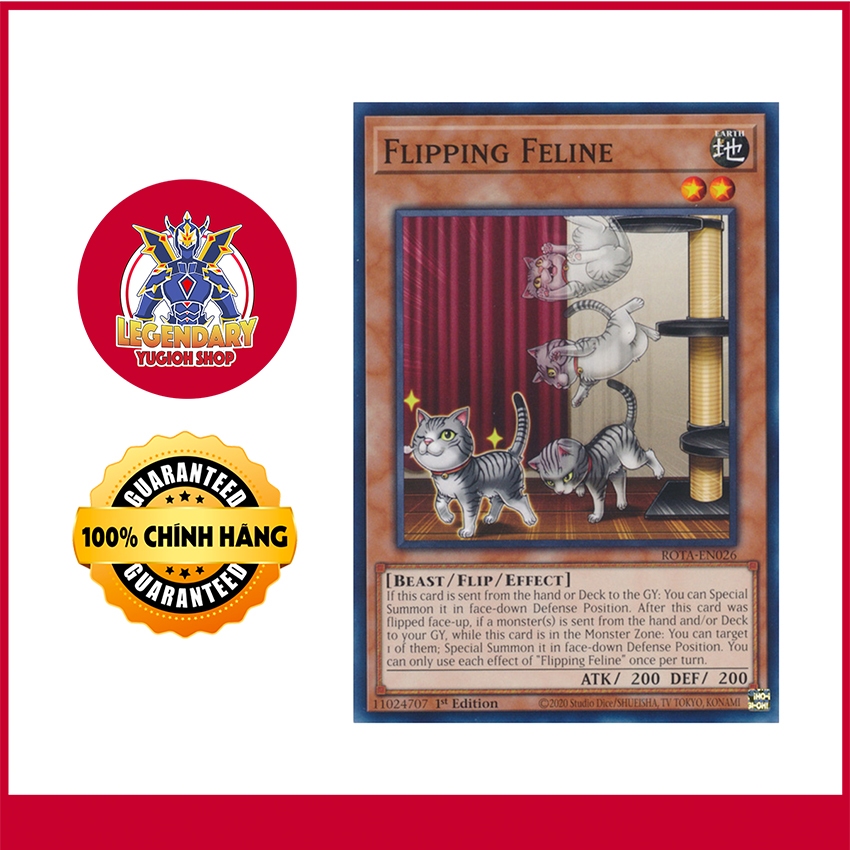 [การ์ด Yugioh ดั้งเดิม] Flipping Feline
