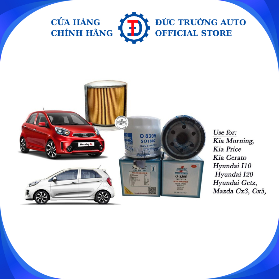 กรองน้ํามันเครื่อง O8305 Kia Morning, Kia Price, Kia Cerato,Hyundai I10, I20, Getz 18,5 External Ron
