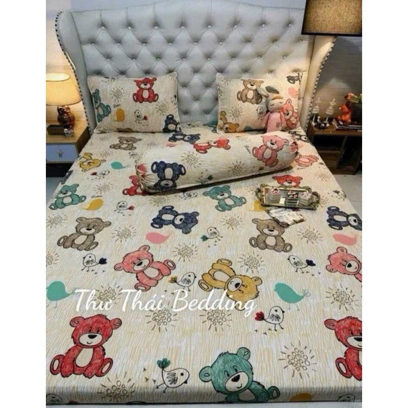 FOR MATTRESS 3-30CM THICK, BED SHEET SET 1M to 1M8x2M Cold Elastic ที่นอน 4 ชิ้น หนา 3-15 ซม. พร้อมย