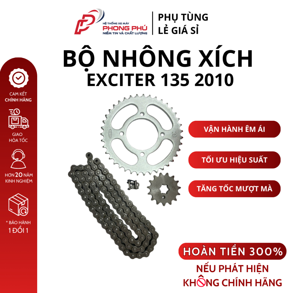 เฟืองโซ่ Exciter 135 2010 - ของแท้ YAMAHA-1S9WB03000