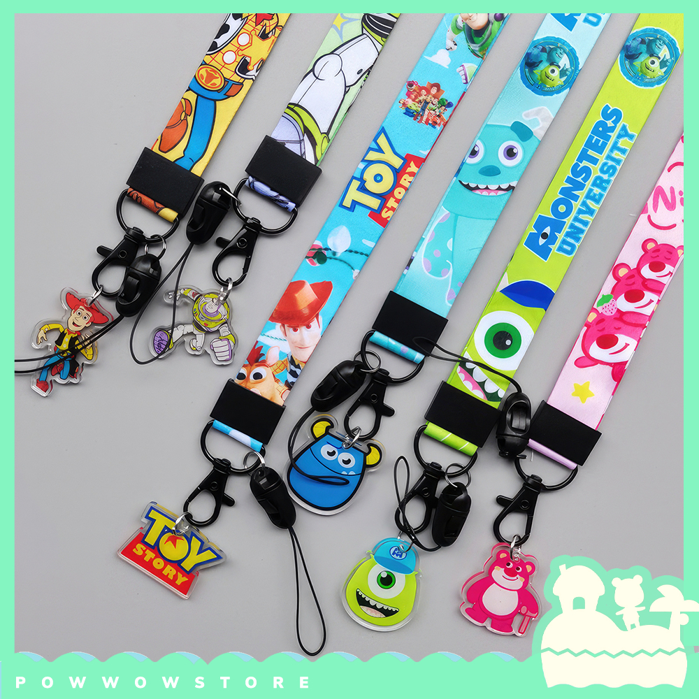 สายคล้องบัตรผ้าใบ 45 ซม. ตัวการ์ตูนมอนสเตอร์, Inc., Toy Story,Lotso, Sanrio - พวงกุญแจอะคริลิค
