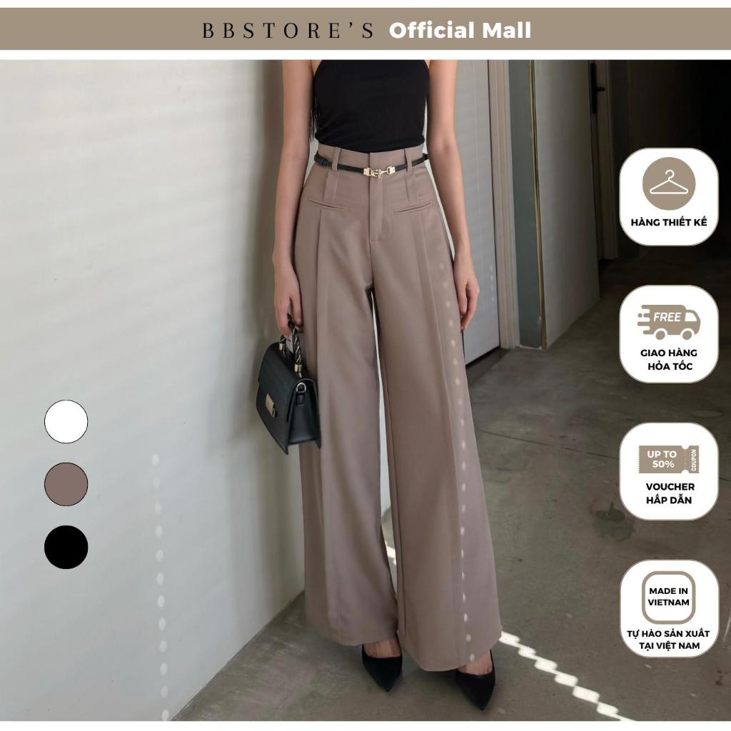 BBSTORES Flattering Vertical Pleated Office Pants - Q1842