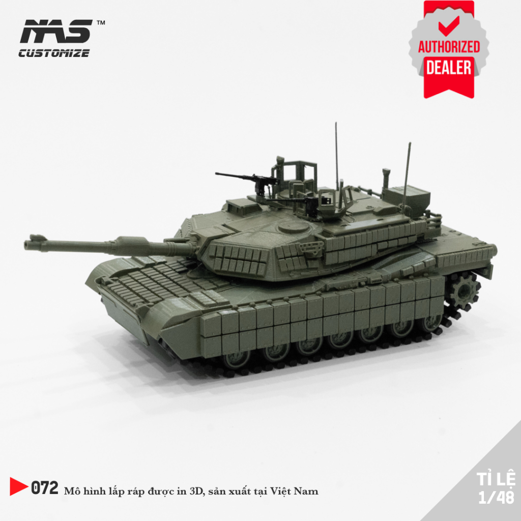 [ NAS ] โมเดลประกอบของยูเครน M1A1-SA ถังสเกล 1:48 รถถังโมเดลทหาร M1A1 Abrams 1/48