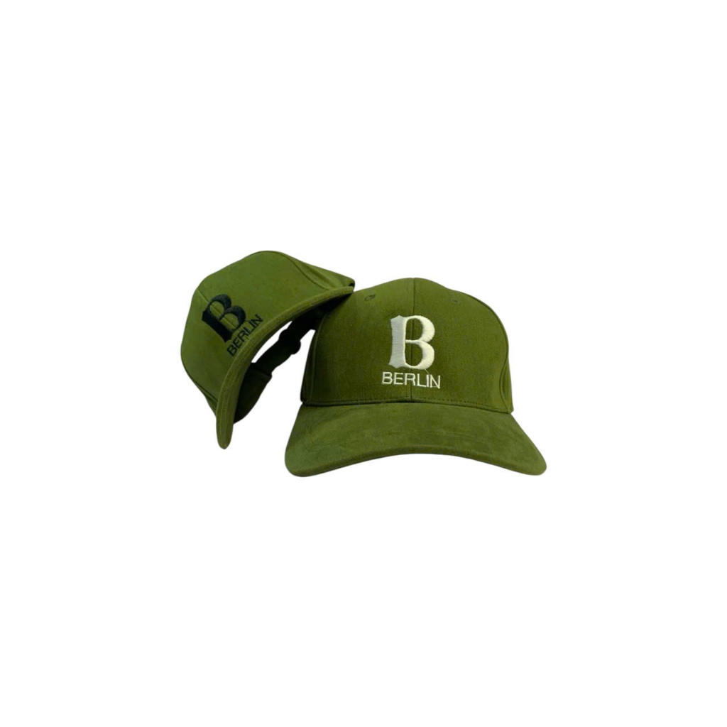 หมวกเบสบอลกํามะหยี่สีกากี B Made in Vietnam สีฟ้า ไซส์ 58