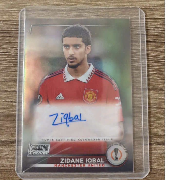2022-23 TOPPS STADIUM CLUB CHROME UEFA ZIDANE IQBAL AUTO AUTOGRAPH CA-ZI