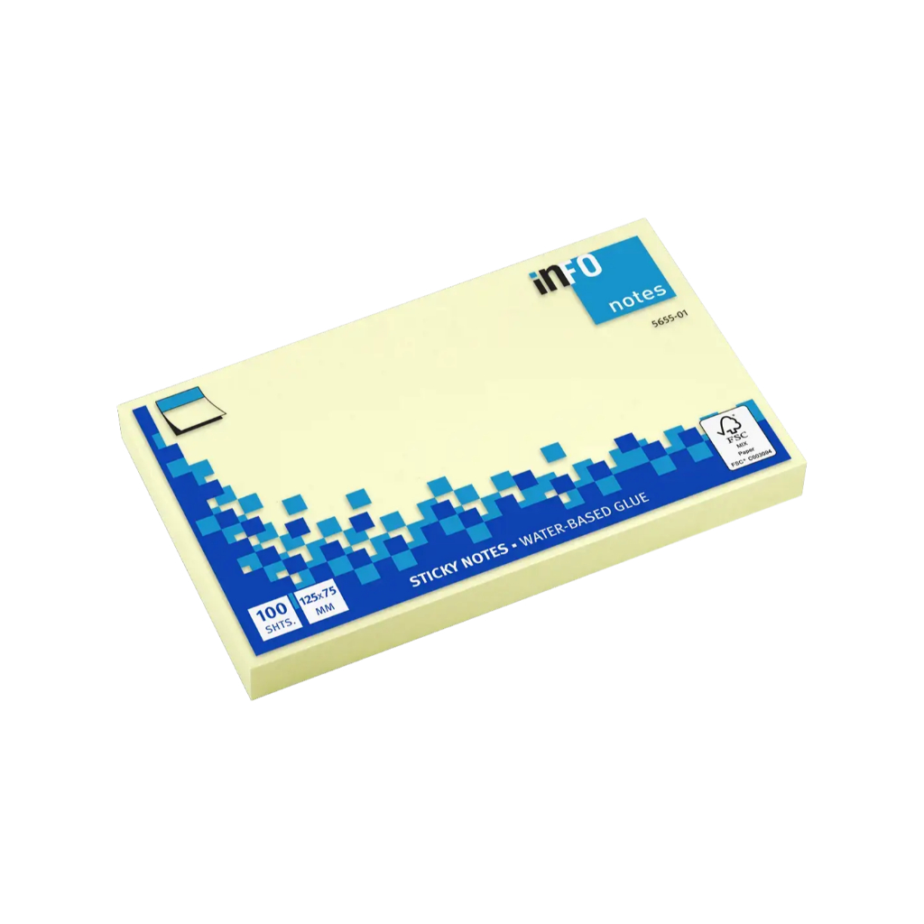 กระดาษบันทึกขนาด 125 x 75mm, 50 x75mm, 100 x 75mm, 40 x 50mm