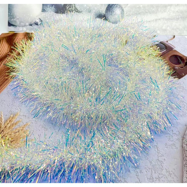 GLITTER DECORATIVE GLITTER HOLOGRAM STRING 3CM, 5CM, 9CM HORIZONTAL - EACH STRING 2 เมตร - 2 รอบ