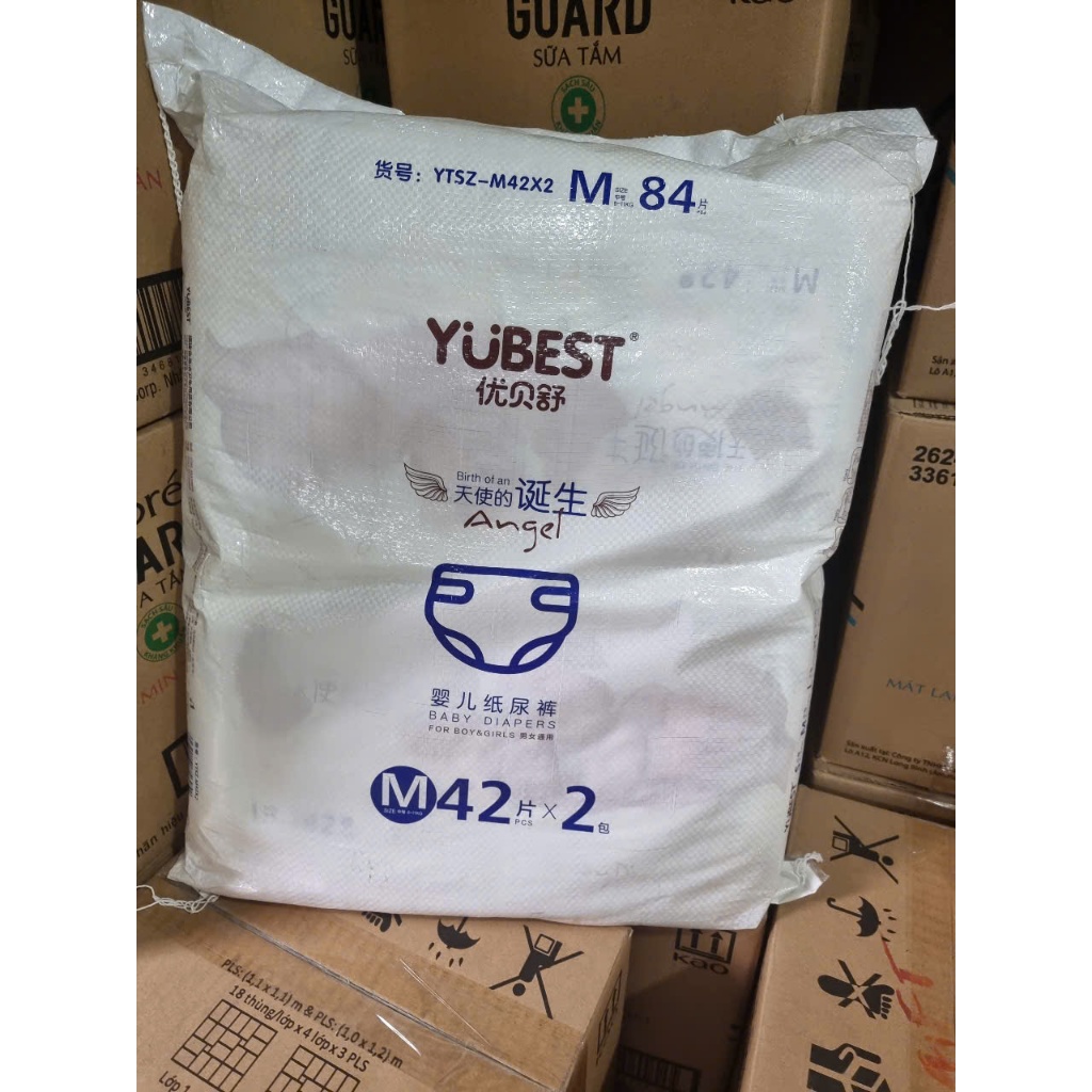 YUBEST ANGEL ผ้าอ้อม/กางเกง Size M84/ L78/ XL72/ XXL66/ XXXL66