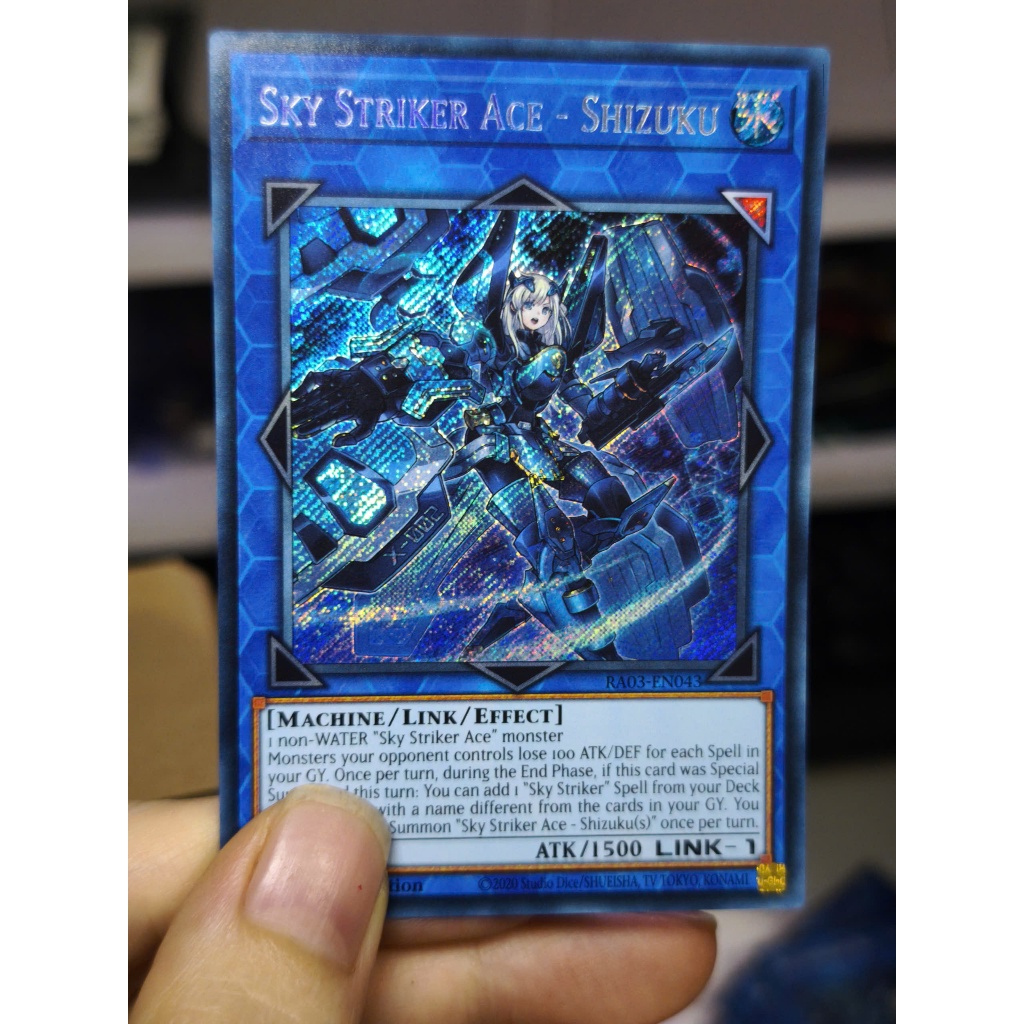 [Yugioh Funny Shop] การ์ด 1 ใบ Sky Striker Ace - Shizuku - RA03-EN043