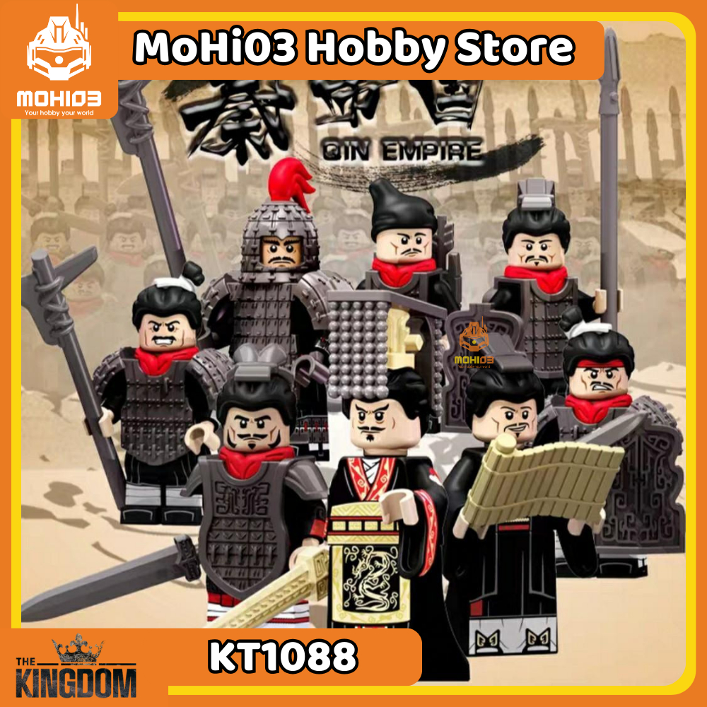 Qin Dynasty Army Minifigure รุ่น KT1088 - Qin Shi Huang Empire Medieval Soldier Assembly Model - Moh