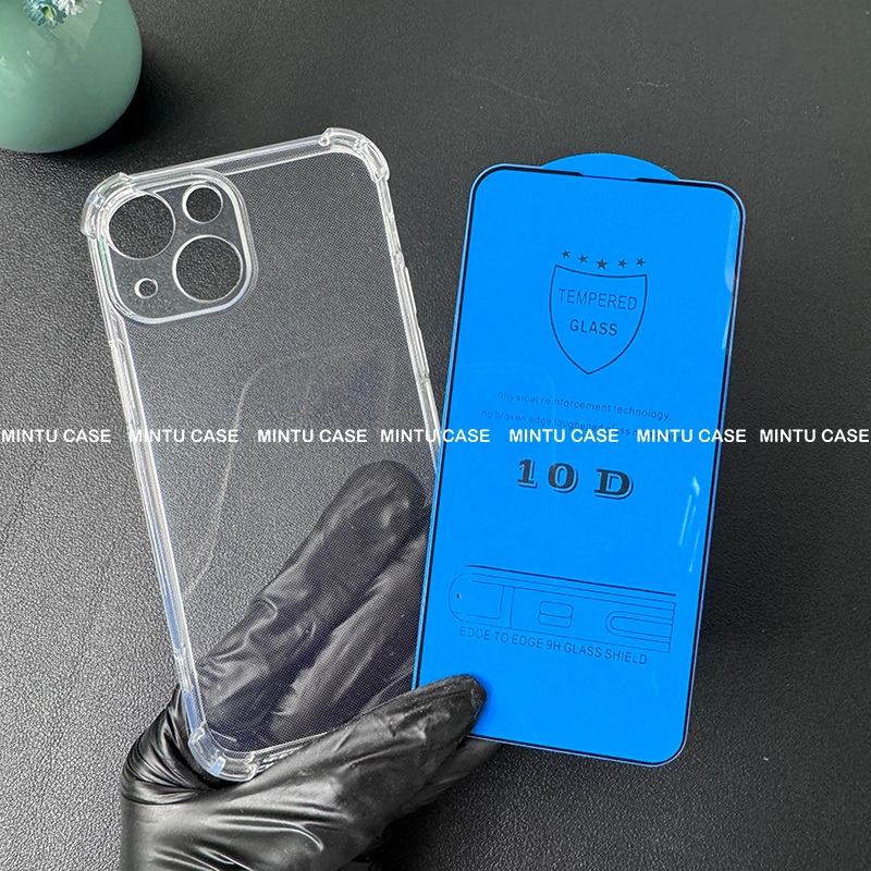 เคส Iphone 13mini / 13 Mini และกระจกนิรภัย - TSCS ชนิดโปร่งใสกันกระแทก