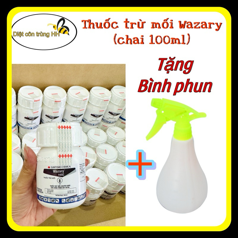 ยาฉีดปลวก บ้าน พืช โครงการก่อสร้าง วาซารี่ 10เซาท์แคโรไลนา - ขวด 100มล - ฟรีเครื่องพ่นยา