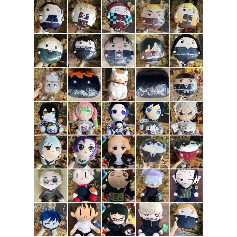 Otakutpstore แหล่งญี่ปุ่นปิดตุ๊กตาโมจิ fuwa อย่างเป็นทางการ Attack on Titan Jujutsu Kimetsu Haikyuu 