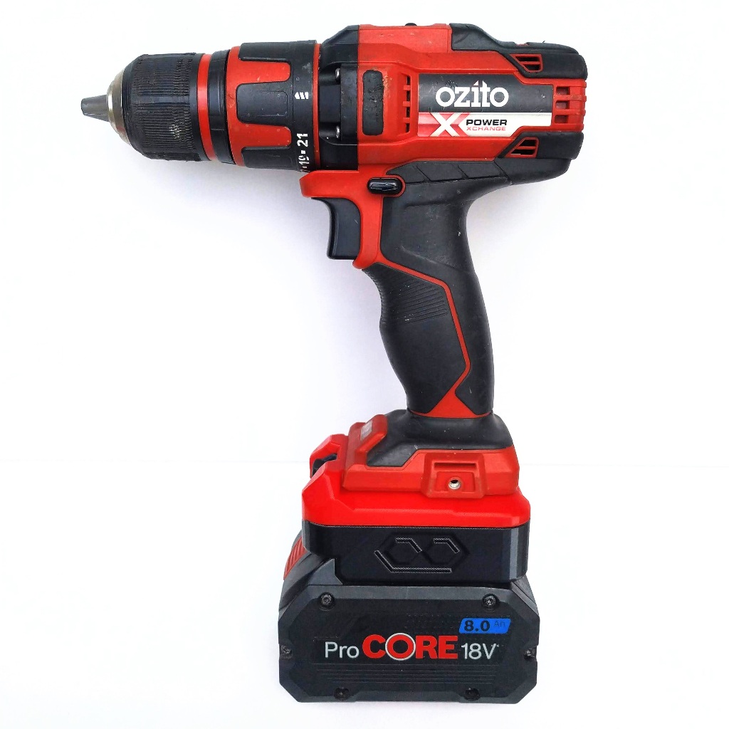 อะแดปเตอร์แบตเตอรี่ BOSCH 18v สําหรับ OZITO POWER X 18v (ไม่รวมเครื่องและแบตเตอรี่)