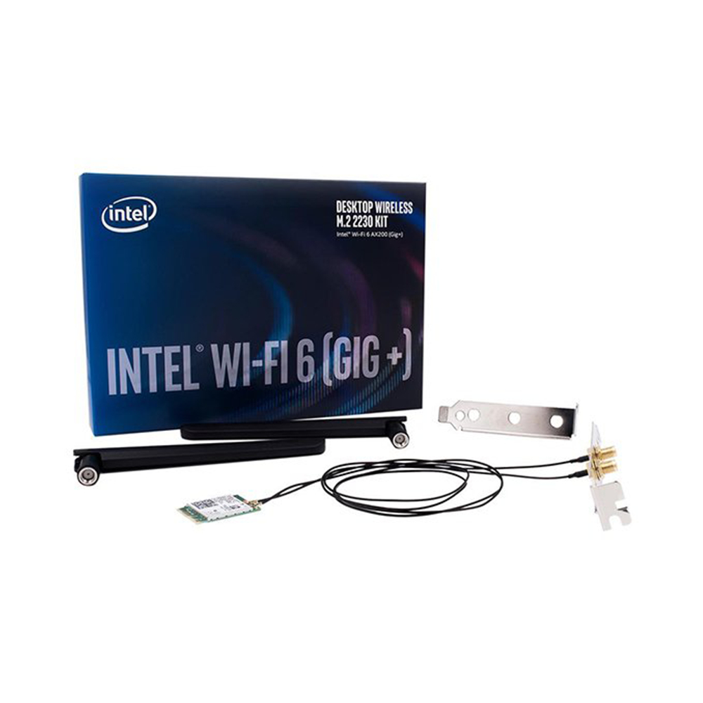 การ์ดเครือข่าย Intel Wifi 6 สําหรับชุดคอมพิวเตอร์เดสก์ท็อป AX200