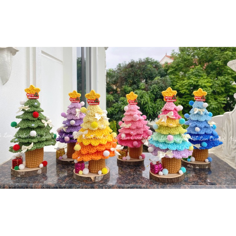 7-LAYER CHRISTMAS TREE ทําจากขนสัตว์