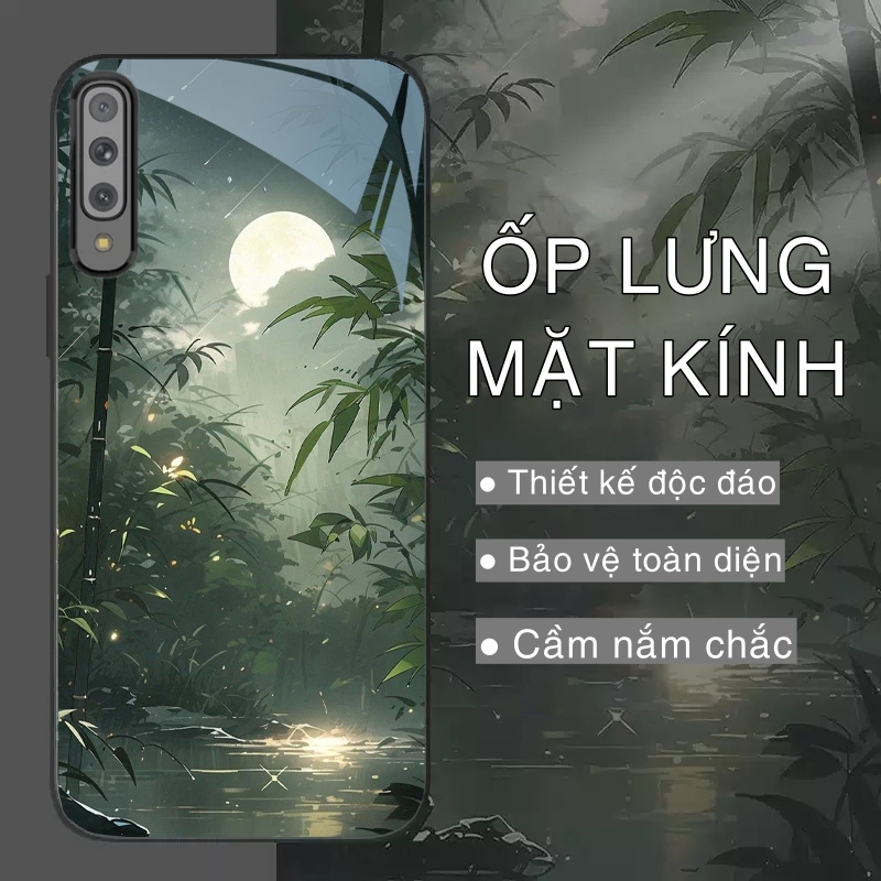 เคส SAMSUNG A90 5G กระจกเงาคุณภาพสูงพร้อมโมติฟภูมิทัศน์