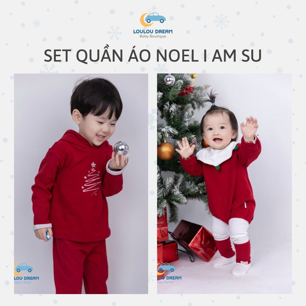 เสื้อผ้าคริสต์มาสผ้าฝ้ายออร์แกนิกที่นุ่มและปลอดภัยสําหรับเด็กชายและเด็กหญิง