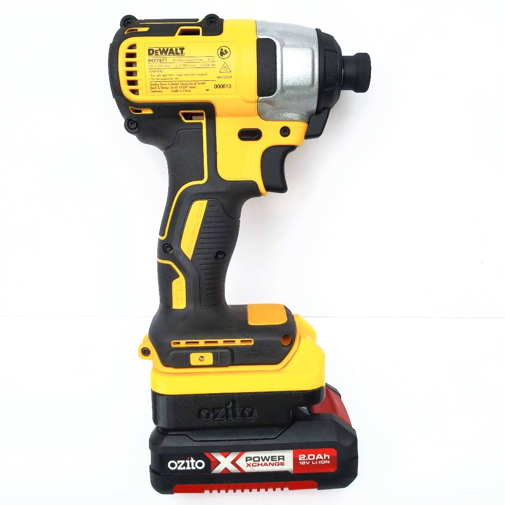 (รุ่นใหม่) อะแดปเตอร์แบตเตอรี่ OZITO X 18v สําหรับ DEWALT 20v (ไม่รวมเครื่องและแบตเตอรี่)