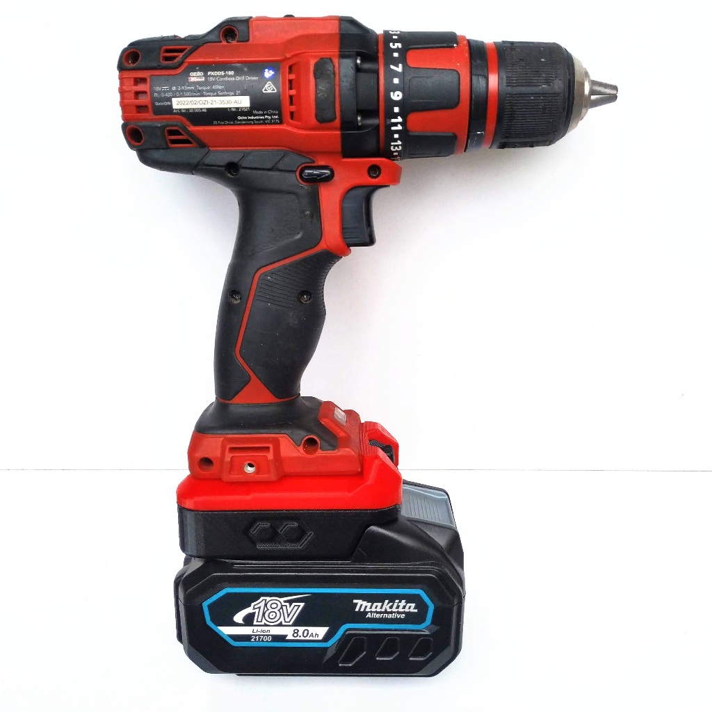 (รุ่นใหม่) อะแดปเตอร์แบตเตอรี่ MAKITA สากลสําหรับ OZITO X 18v (ไม่รวมเครื่องและแบตเตอรี่)