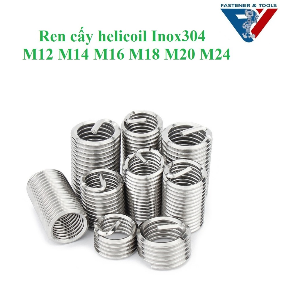 (INOX304) เกลียวน้ํามัน M12 -M24 สแตนเลส 304