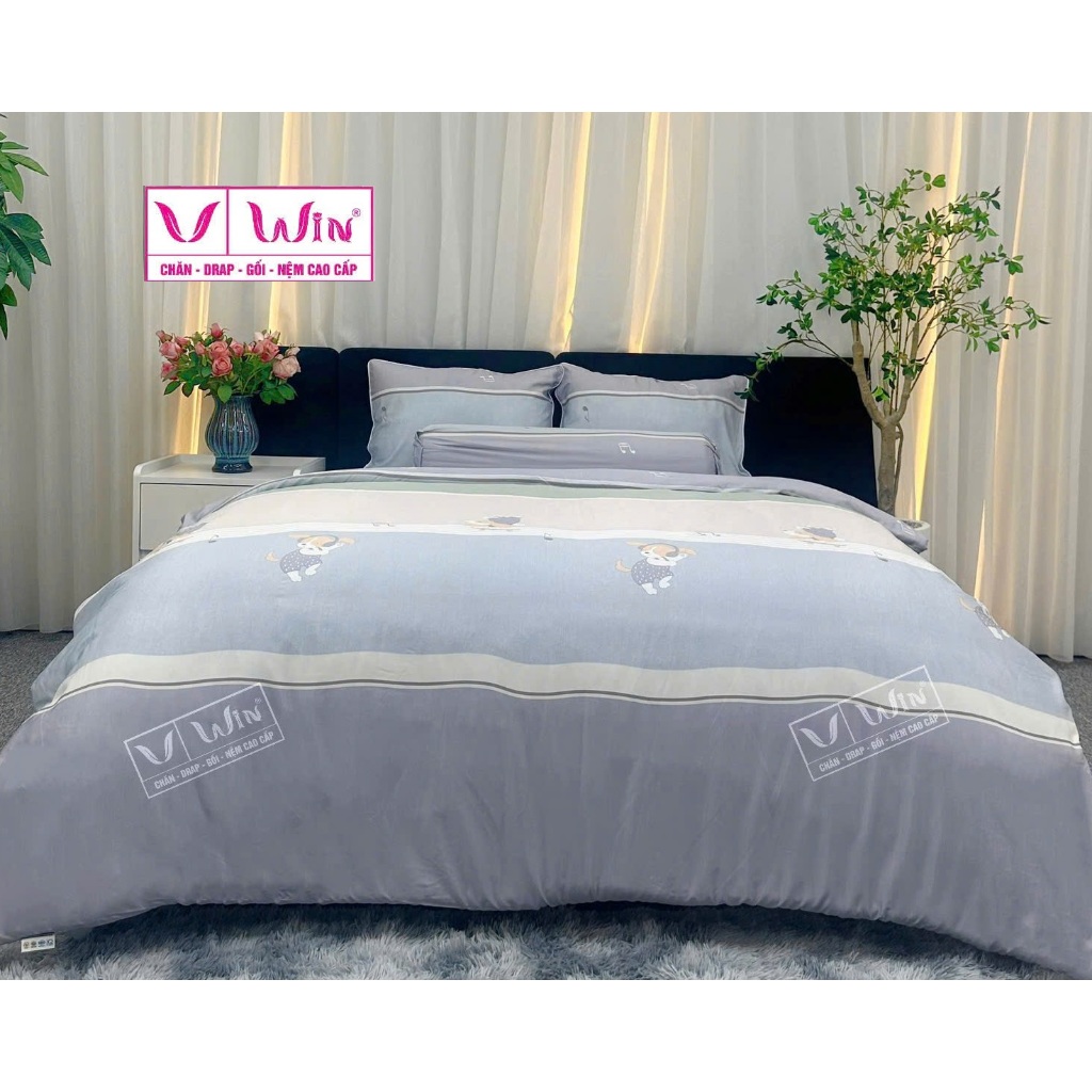 ของแท้ THANG LOI - Tencel Super Win ชุดเครื่องนอนสําหรับเด็ก (เด็กชายและเด็กหญิง) การ์ตูน D33
