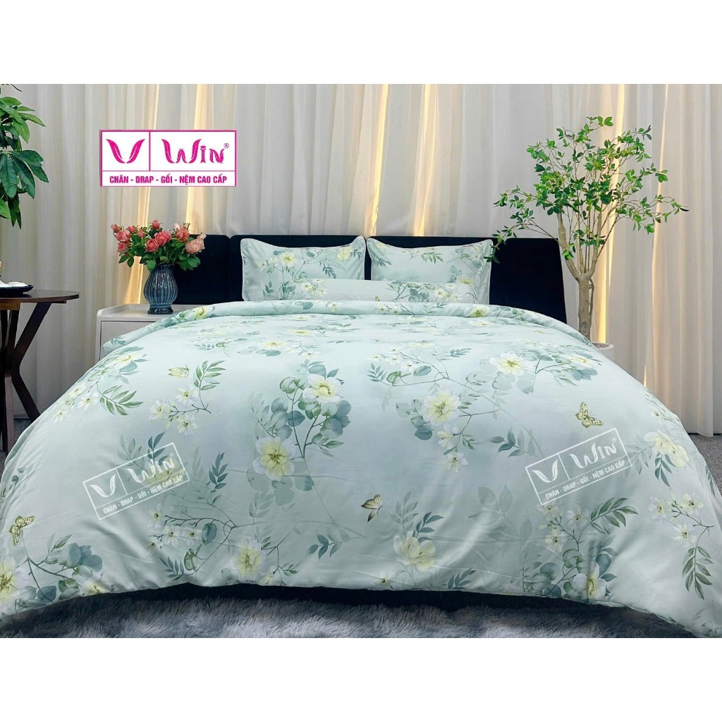 ของแท้ THANG LOI - ชุดเครื่องนอน Tencel ไร้ริ้วรอยระดับพรีเมียม Super Win D34