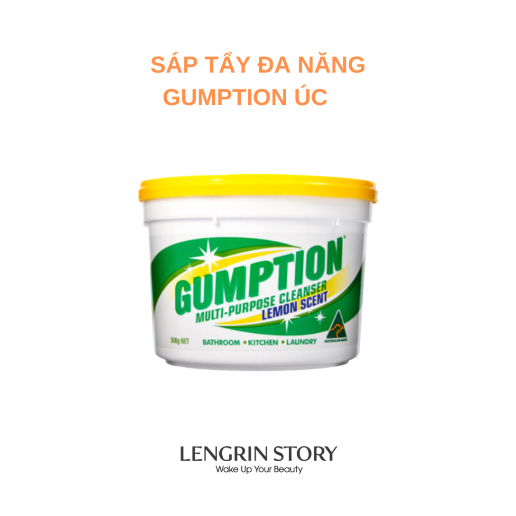 Gumption ผงซักฟอกอเนกประสงค์ (กลิ่นมะนาว) 500g