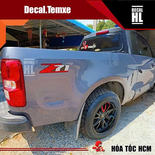 สติ๊กเกอร์ Z71 ด้านหลัง Chervolet Colorado สติ๊กเกอร์ติดรถโคโลราโด Z71