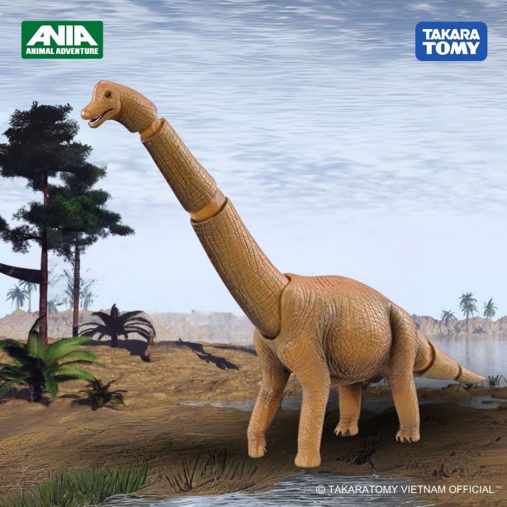 Ania AL-04 โมเดลไดโนเสาร์คอยาว Brachiosaurus 803676 Fullbox Takara Tomy ของแท้