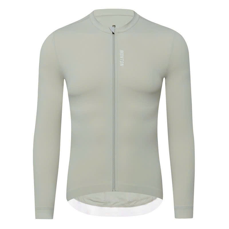 REKI Lights Grey เสื้อเจอร์ซีย์นักปั่นแขนยาวสําหรับผู้ชายและผู้หญิง - Monton ของแท้