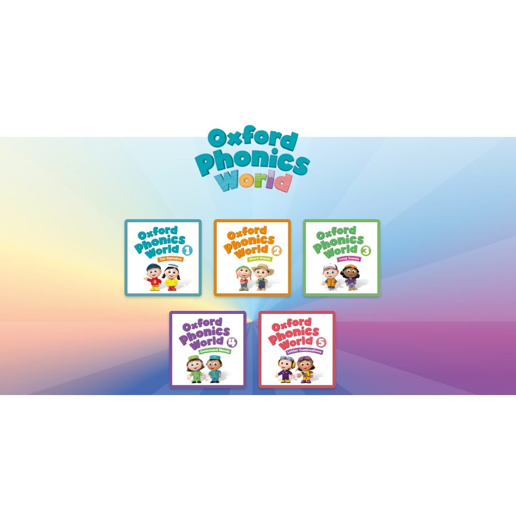 หนังสือภาษาอังกฤษ - Oxford Phonics World การนําเข้าสี 5 ระดับ และฟรีเสียงและวิดีโอ