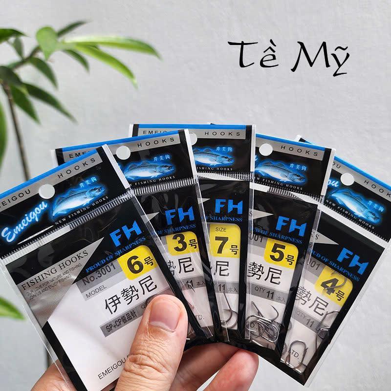 [แพ็ค 11] Qi My Fishing Hooks Blister Super Sharp Fishing Hooks Dai Fishing Hooks
