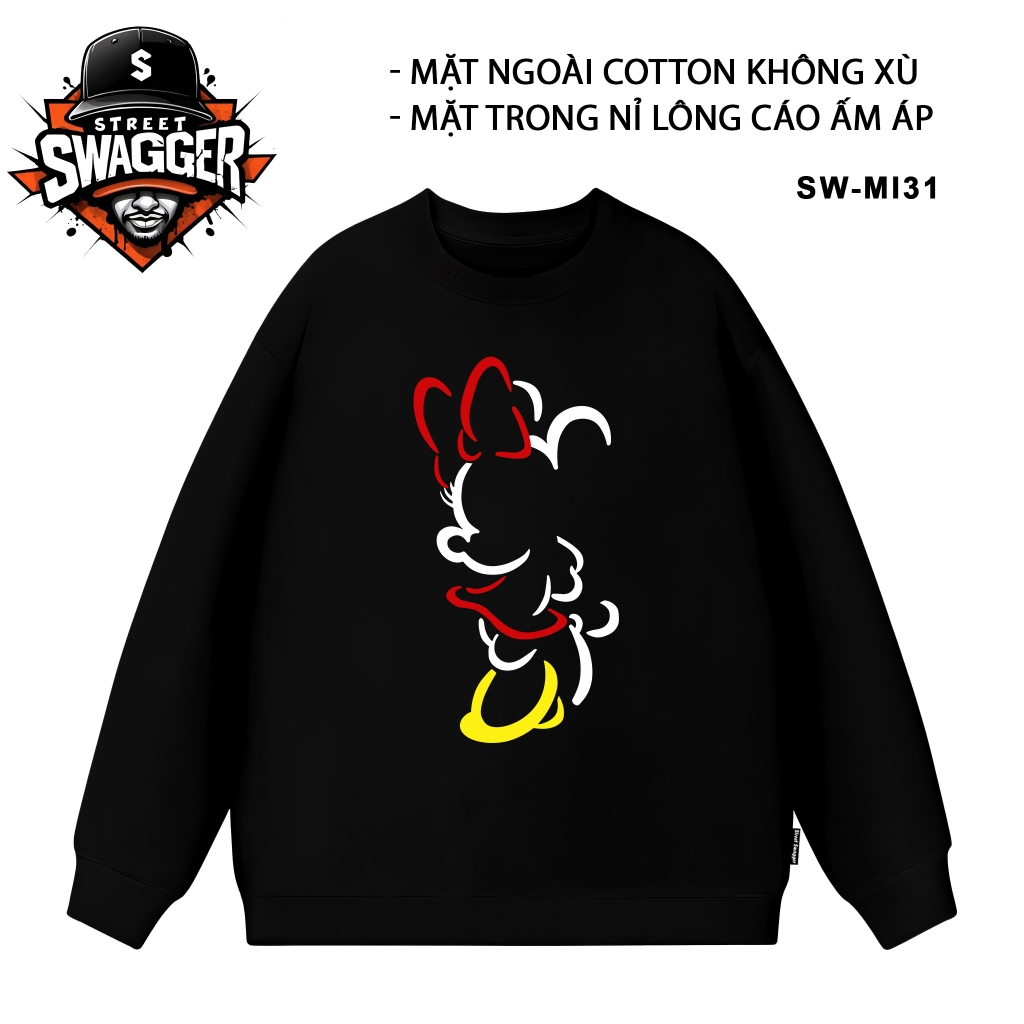 เสื้อสเวตเตอร์ Street Swagger, Disney Daisy Minnie Mouse SW-MI31