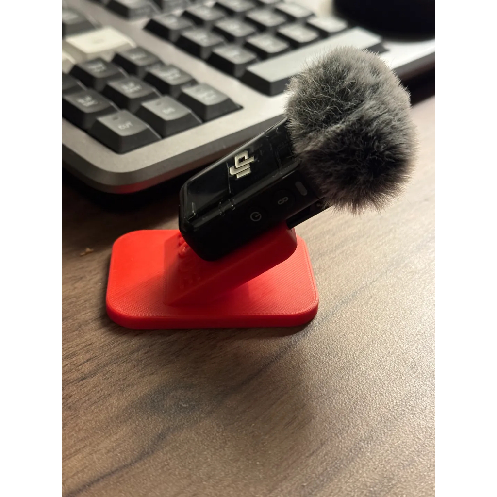 [3D PRINTING] ขาตั้งตั้งโต๊ะสําหรับ Rode Wireless Go / Rode Wireless Pro / DJI MIC 2 (ไม่รวมไมโครโฟน