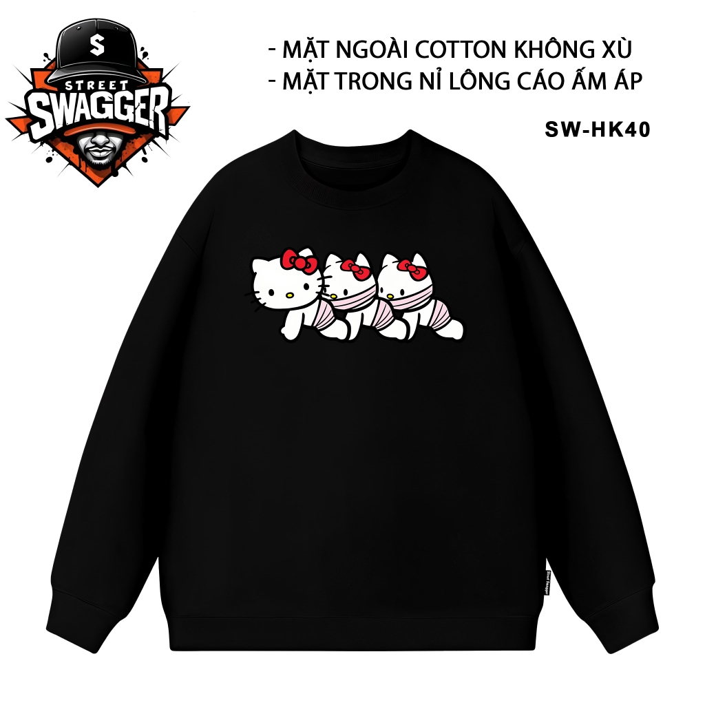 เสื้อสเวตเตอร์ Street Swagger, Hello Kitty SW-HK40