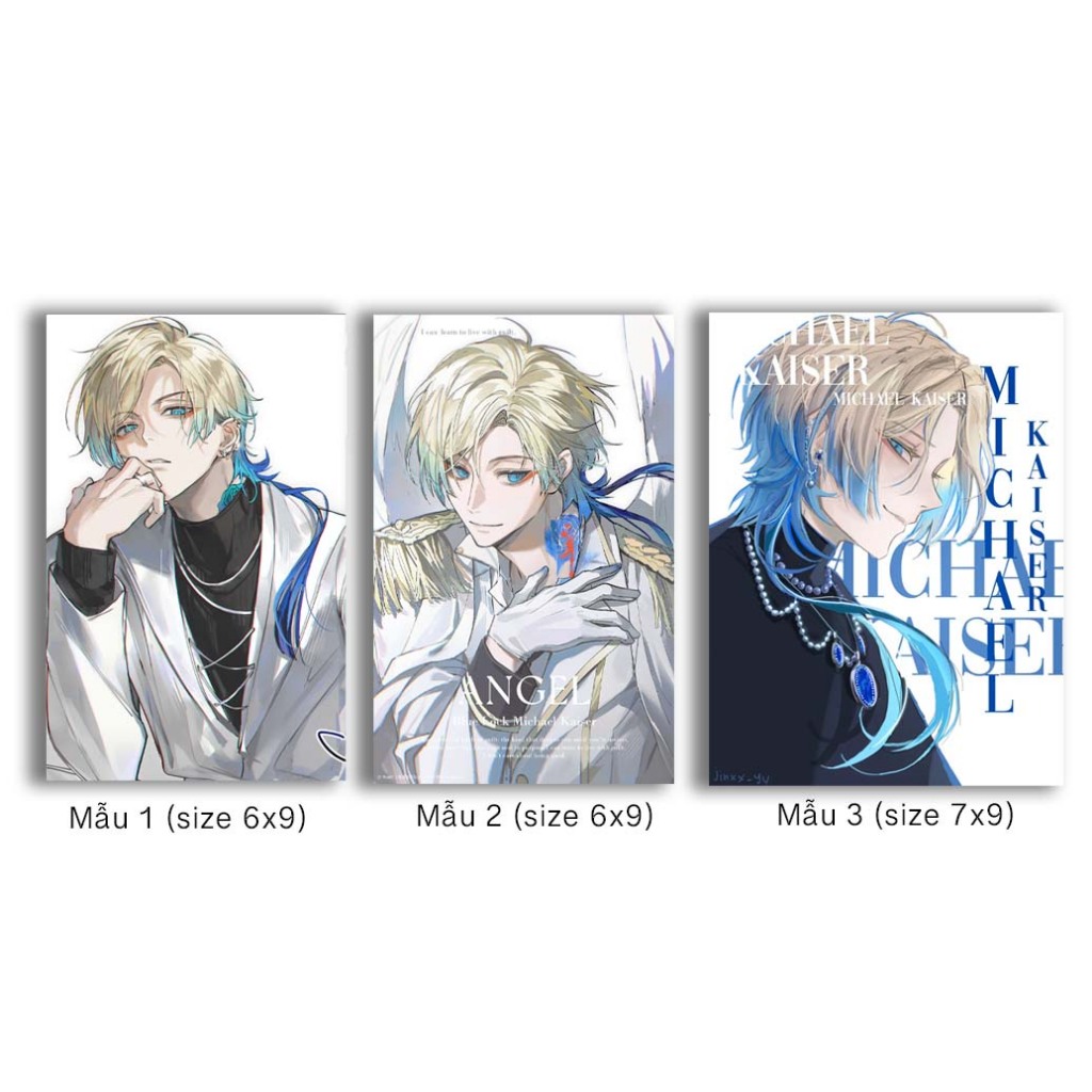 การ์ดตัวละคร Michael Kaiser BlueLock มุมโค้งมน